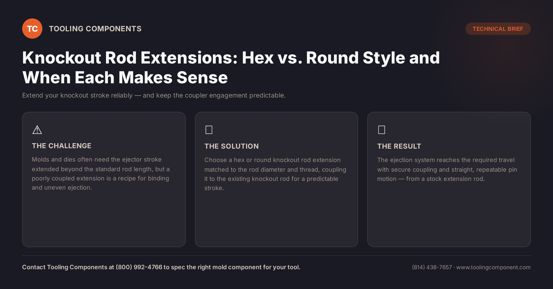 Knockout Rod Extensions: Hex vs. Round Style and When Each Makes Sense