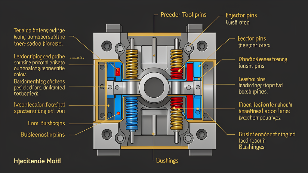 Mold Component Cross-Section Technical Diagram